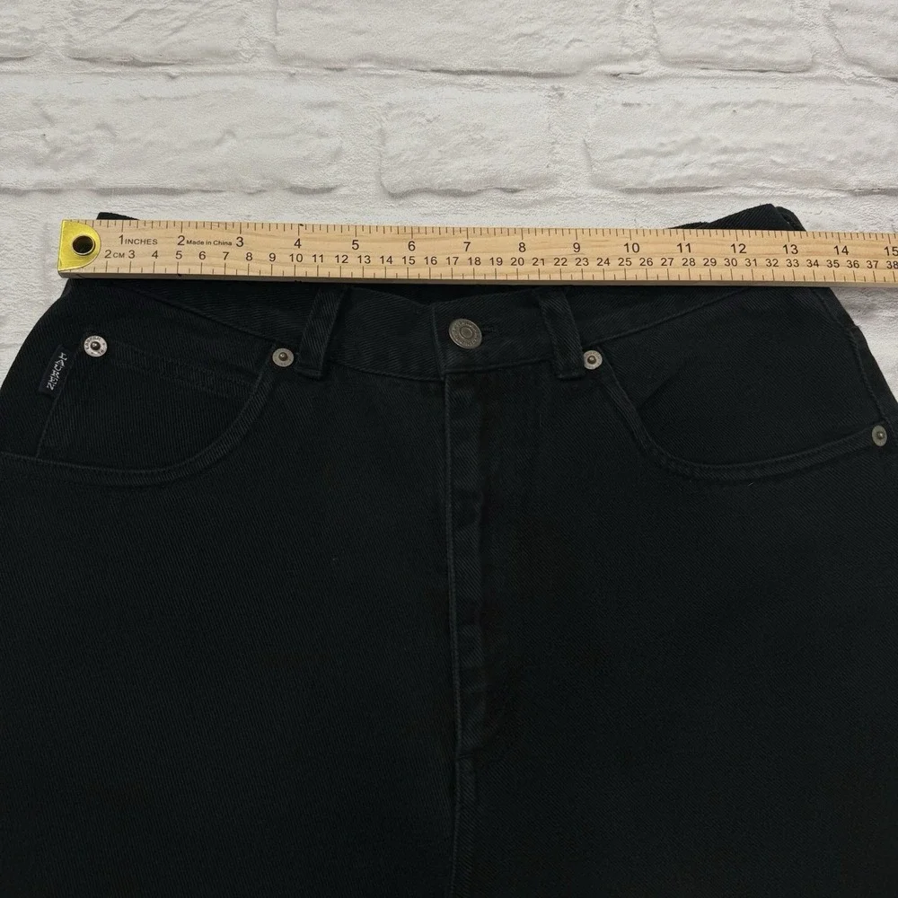 Lauren Ralph Lauren‎ Woman Black High Rise Straight Leg Boyfriend Jeans Sz 8 Y2K